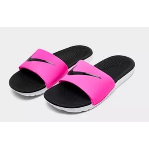 Little Kids' Nike Kawa Slides Size 12.0 (laser fuchsia/black) Brand New in Box